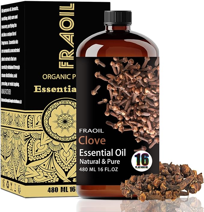 Clove Essential Oil, Clove Oil 16 Fl Oz 480ML by FRAOILESSENTIALOIL