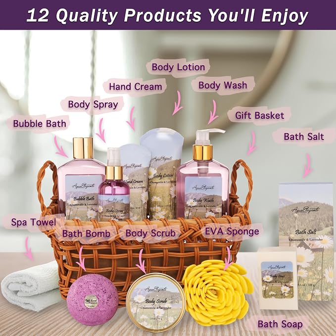 Aqua Elegante Spa Basket For Women - Image 2