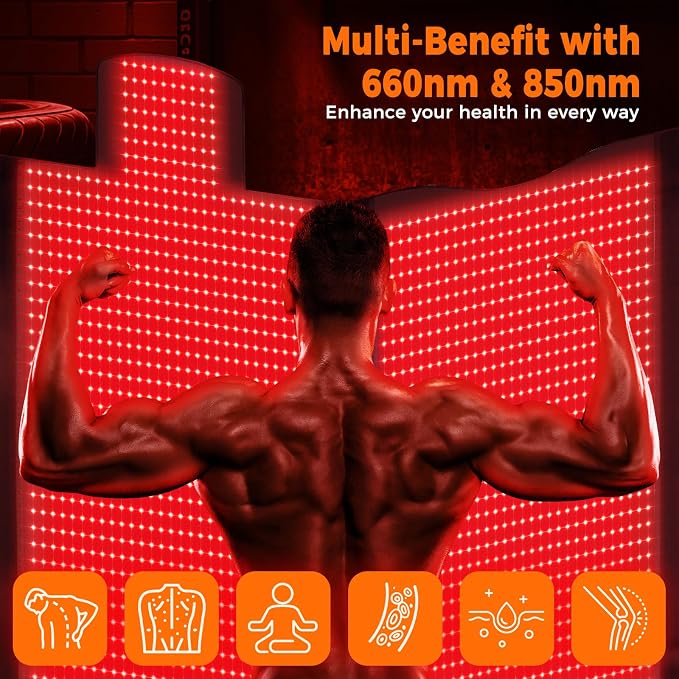 LITDUCK Body Red Light Therapy Mat, Eligible Red Light Therapy Blanket - Image 7