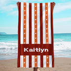 JML Custom Beach Towel with Name, Personalized Microfiber Beach Towel with Name by JML