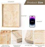 WORHE Vanity Tray Italy Travertine Stone - Image 3