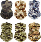 Fuinloth Neck Gaiter, 6 Pack Cooling UV Protection Bandana Face Mask Gator Scarf by fuinloth