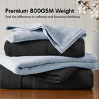 Madison Park 800GSM Bath Sheet Towel Oversized 34" x 68" 2 Pack 100% Cotton - Image 2