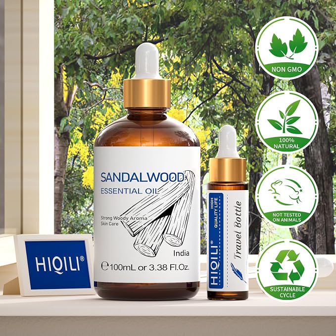 HIQILI Sandalwood Essential Oils, Long-Lasting Scent - Image 8