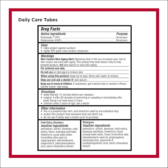 Carmex Daily Care Moisturizing Lip Balm Pack, SPF 15 - Image 7