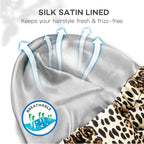 INNELO Luxury Shower Cap for Women Reusable Waterproof, Double Layered Shower - Image 4