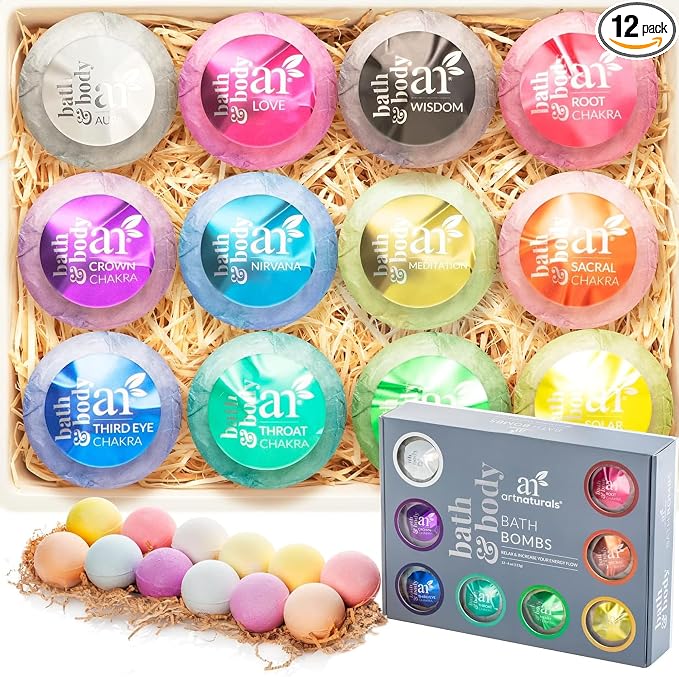 artnaturals Large Bath Bombs Gift Set kit â€“ by ArtNaturals