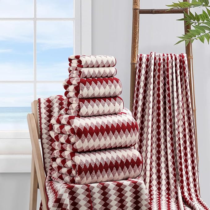 8 Piece Bathroom Towel Set |2 Oversized Bath Towels, 2 Hand Towels, 4 - Image 5