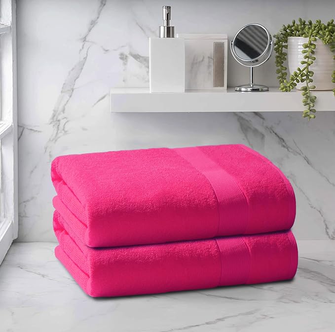 Belizzi Home Premium Cotton Oversized 2 Pack Bath Sheet 35x70-100% Pure Cotton - Image 3
