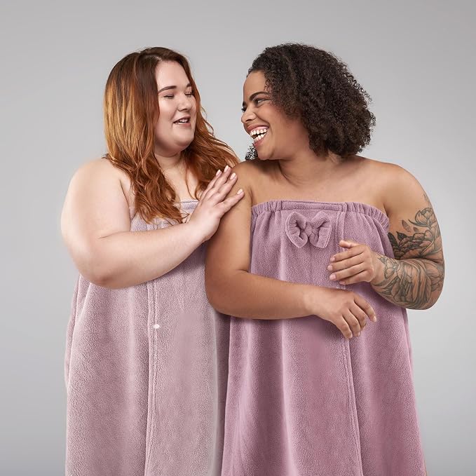 Xtinmee 2 Sets Plus Size Womens Wrap Towel - Image 4
