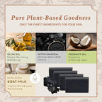 Mary Case Goat Milk & Activated Charcoal Bar Soap Set of 4 | Natural Soap - Image 5