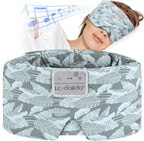 LC-dolida Sleep Mask with Bluetooth Headphones, Extra Large Silk Eye Mask by LC-dolida