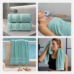 REDKISS 100% Cotton Bath Towels Set of 2, Extra Large Bath Sheets 35 X 70 Inches - Image 7