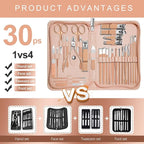 Manicure Set 30 in 1 Nail Clippers Set, Nail Manicure Kit - Image 2