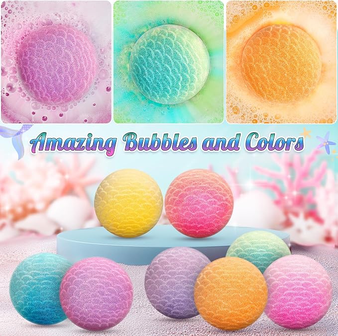 item_name - 8 Packs Mermaid Bath Bombs - Image 2