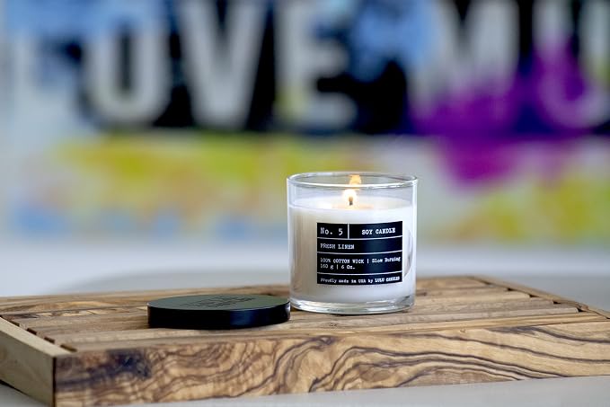 Lulu Candles | Wild Lemongrass | Luxury Scented Soy Jar Candle | Hand Poured in - Image 3