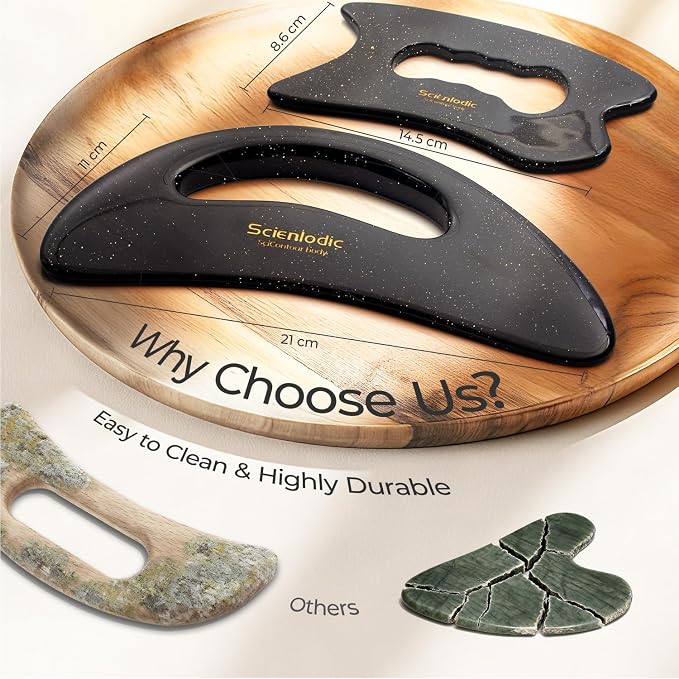 Scienlodic 2 Pcs Large Body Gua Sha Massage Tools - Image 8
