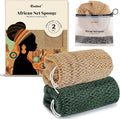 CORATED African Net Sponge Authentic, Shower Loofah Exfoliating Bath Net Sponge by CORATED