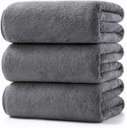 Lumimi Towels 3 Piece Very Soft Microfiber Bath Sheet Towel Set Super Absorbent by Lumimi