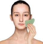 Jade Gua Sha Facial Tool – Guasha Face Massage Tool Lymphatic Drainage Massager - Image 10