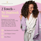 Curlfriend Collective Cotton Cloud T-Shirt Hair Towel Duo – Lilac Locks Hair - Image 7