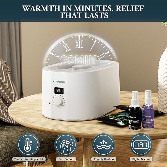 BUMPLYBEE Paraffin Wax Machine for Hand and Feet-3500ml Hand Wax Paraffin - Image 4