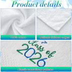 MASHAN Class of 2026 Graduation Hand Towels 3 Pack, 100% Cotton Soft Absorbent - Image 3