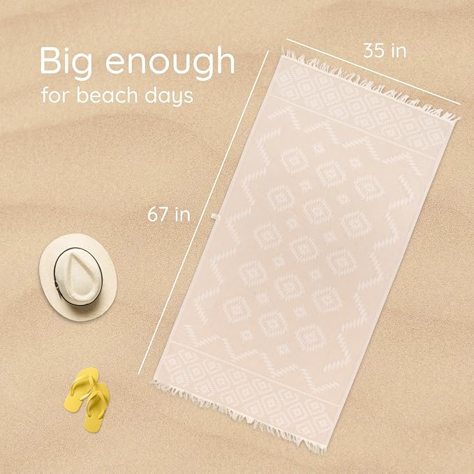 Premium Turkish Beach Towel – 100% Natural Cotton, Quick Dry, Sand Free - Image 3