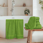 Belizzi Home 8 Piece Towel Set 100% Ring Spun Cotton, 2 Bath Towels 27x54 - Image 3