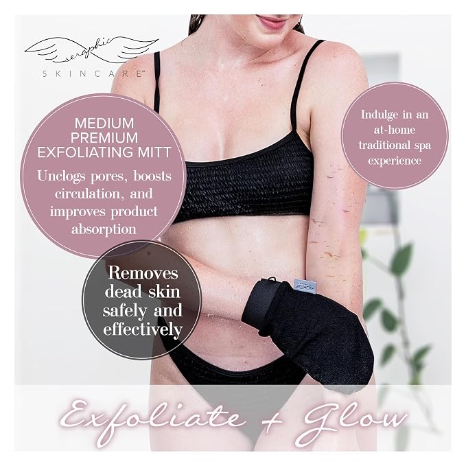 Seraphic Skincare Premium Exfoliating Mitt - Image 2