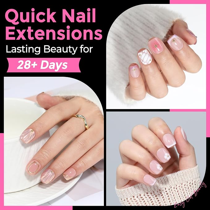 UNA GELLA Extra Short Square Oval Nail Tips 216pcs Pre-shaped Half Matte Square - Image 3