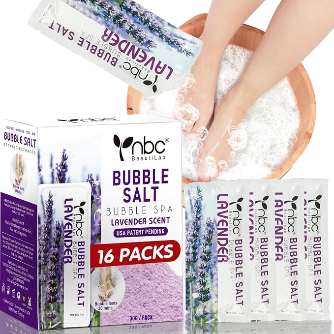 Pedicure Foot Soak, Foot Spa Soak, Pedicure Kit, Bubble Foot Bath by nbcBeautiLab