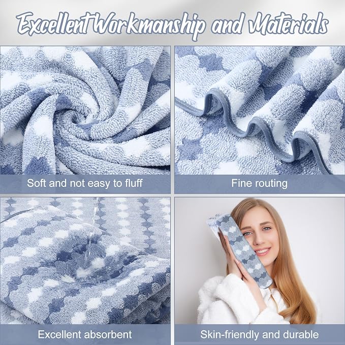 SmoothNovelty 16 Pack Microfiber Bath Towels Bulk 27'' x 60'' Oversized Size - Image 3