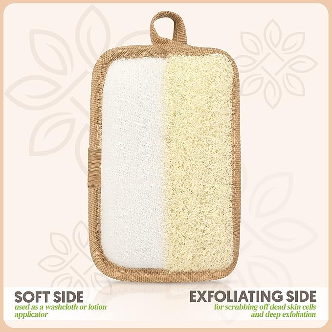 Almooni Premium Egyptian Exfoliating Loofah Pad Body Scrubber - Image 3