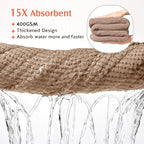 YFONG 2 Pack Microfiber Hair Towel Wrap - Image 2