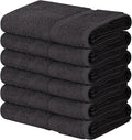 Towel and Linen Mart 100% Cotton Grey 6 Pack Medium Bath Towel Set, Quick Dry by T+%26+L+Towel+and+Linen+Mart
