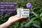 Farmhouse Mini Bookstack for Bathroom Decor Wooden Books for Restroom Shelf - Image 3