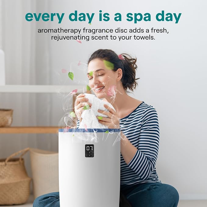 SereneLife Towel Warmer Bucket Style - Image 3