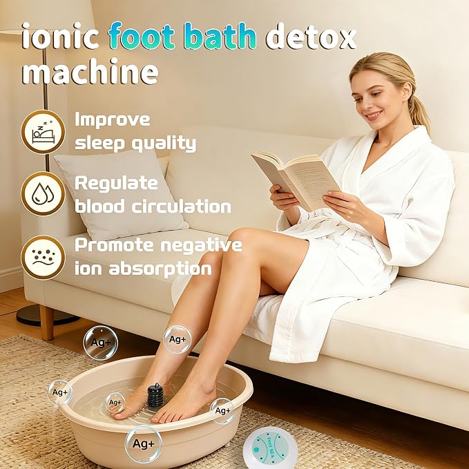 Ionic Foot Bath Detox Machine, Foot Detox Machine to Remove Toxins, Portable - Image 2