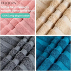 Bath Towels 4 Pack, 30 x 60 Inches, Large 100% Cotton Towels, Comfortable - Image 2