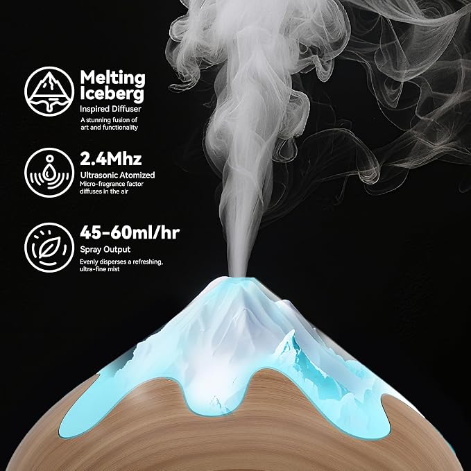 500ML Essential Oil Diffuser, Aromatherapy Diffuser - Image 6