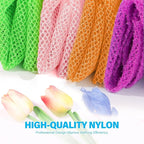 UJFQBH 4 Pieces African Net Sponge African Net Long Net Bath Sponge Exfoliating - Image 4