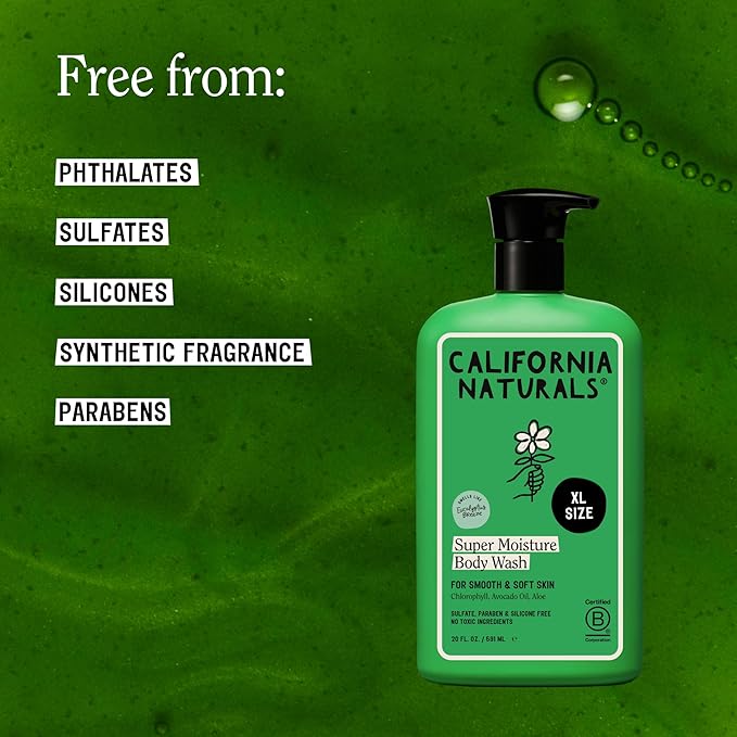 California Naturals Super Moisture Eucalyptus Breeze Body Wash 20oz - Image 3