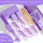 50 Sets Disposable Manicure Kit Basics 4 Piece Nail Kit - Image 6