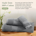 Springtree Home 100% Cotton Bath Towel Set of 4 | Super Soft & Absorbent - Image 4