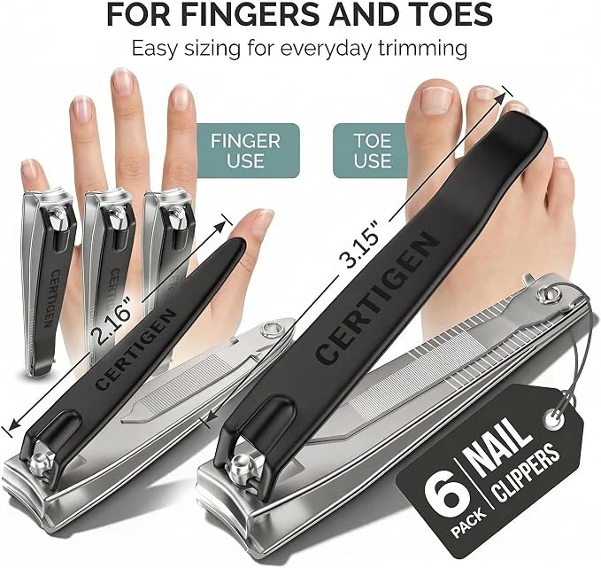 Nail Clippers Set 6 -Pack - Image 2