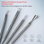 Suvorna Pimple Popper Tool Kit | Milia Remover | Lancets - Image 2