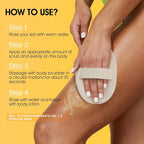 VOERUY Turmeric Body Scrub, 10% AHA/BHA & Vitamin C Exfoliating Body Scrub - Image 6