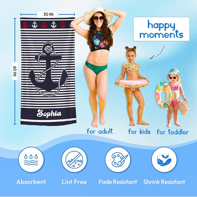 JML Personalized Beach Towel - Image 3