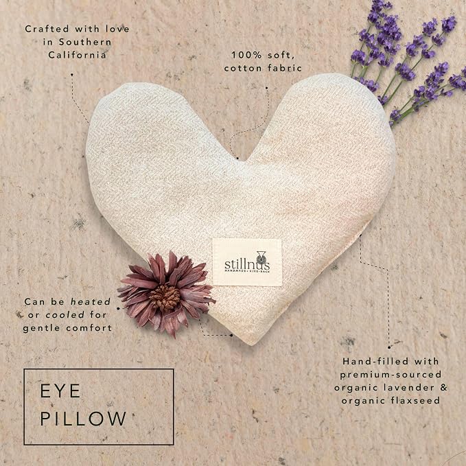 Stillnus First Light Weighted Eye Pillow – Organic Flaxseed & Lavender - Image 2
